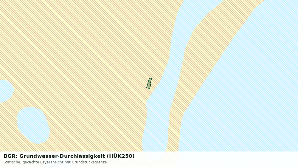 Statische Kartenansicht: BGR: Grundwasser-Durchlässigkeit (HÜK250)