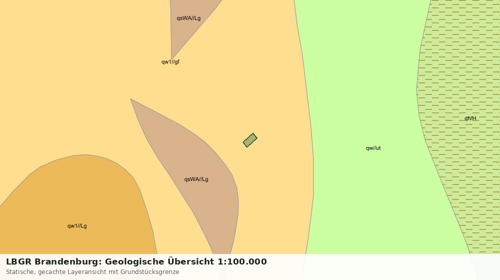 Statische Kartenansicht: LBGR Brandenburg: Geologische Übersicht 1:100.000