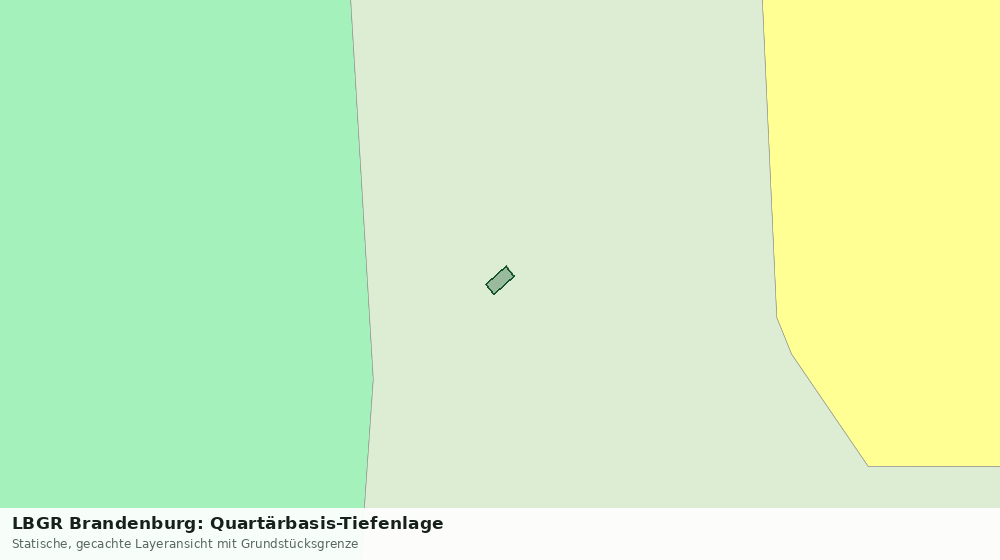 Statische Kartenansicht: LBGR Brandenburg: Quartärbasis-Tiefenlage