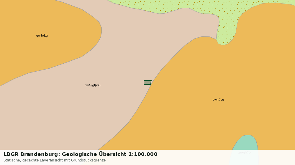 Statische Kartenansicht: LBGR Brandenburg: Geologische Übersicht 1:100.000