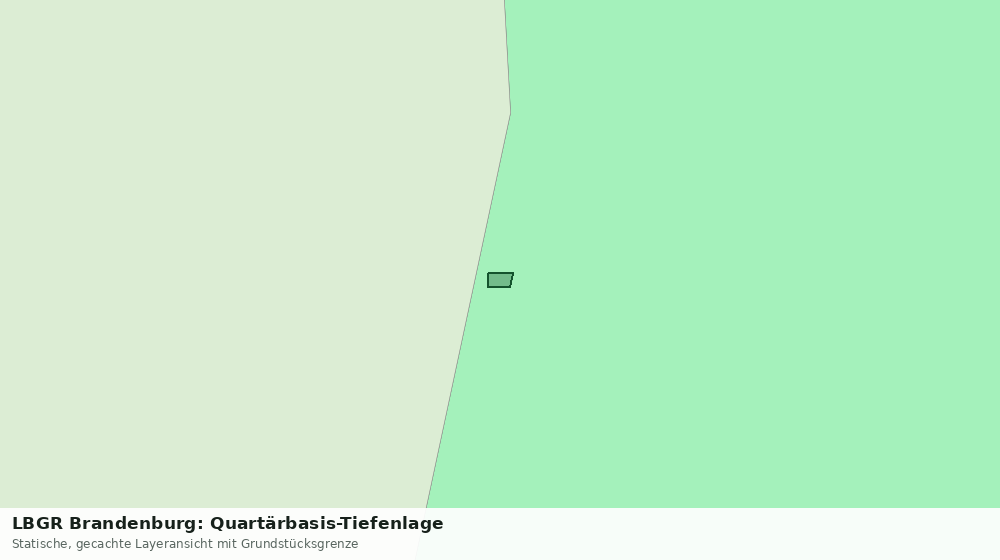 Statische Kartenansicht: LBGR Brandenburg: Quartärbasis-Tiefenlage