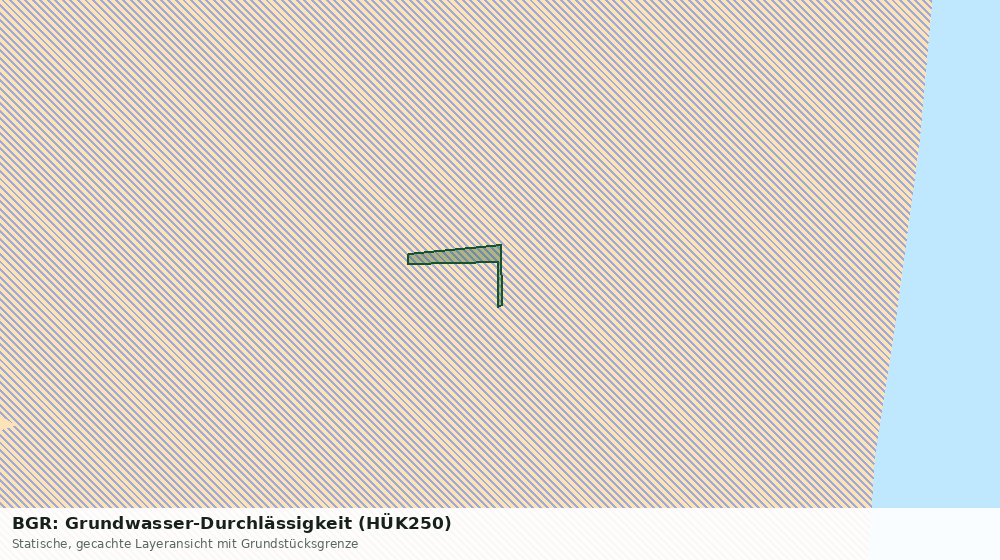 Statische Kartenansicht: BGR: Grundwasser-Durchlässigkeit (HÜK250)
