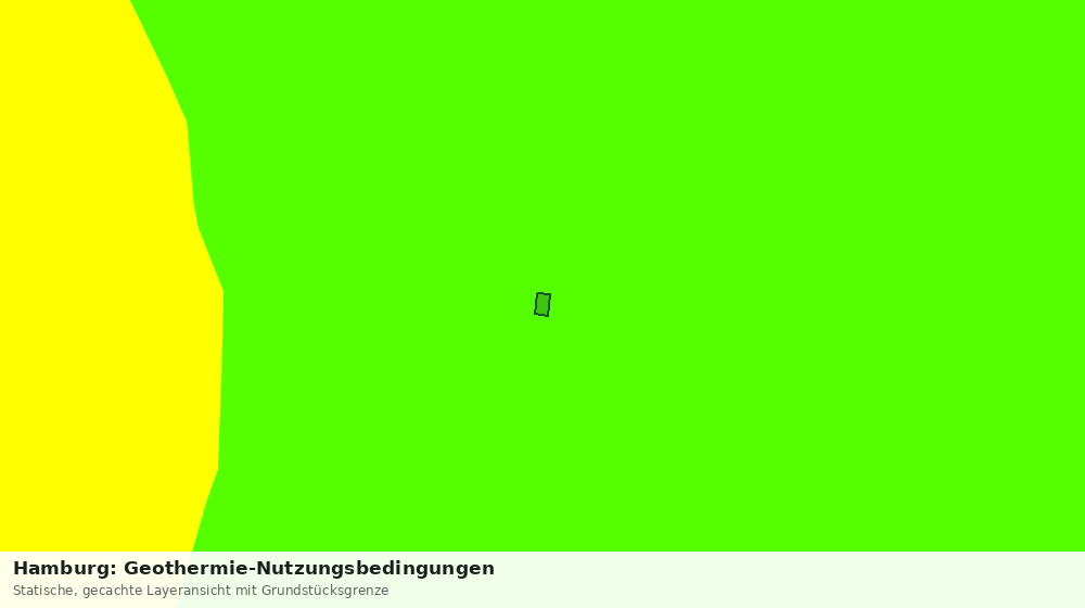 Statische Kartenansicht: Hamburg: Geothermie-Nutzungsbedingungen