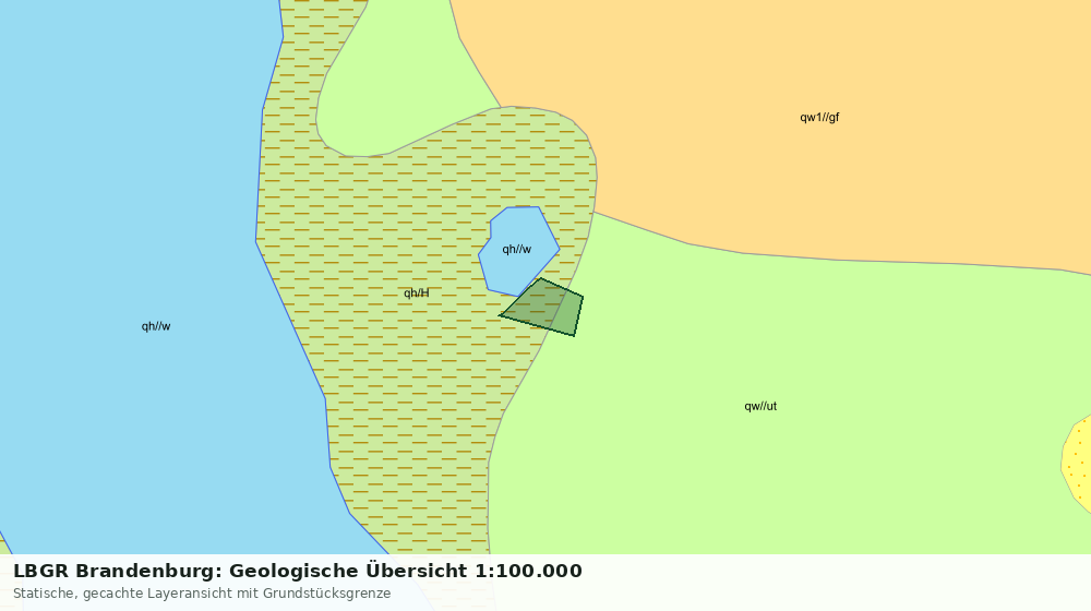 Statische Kartenansicht: LBGR Brandenburg: Geologische Übersicht 1:100.000
