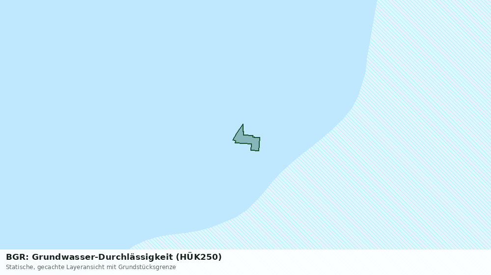 Statische Kartenansicht: BGR: Grundwasser-Durchlässigkeit (HÜK250)