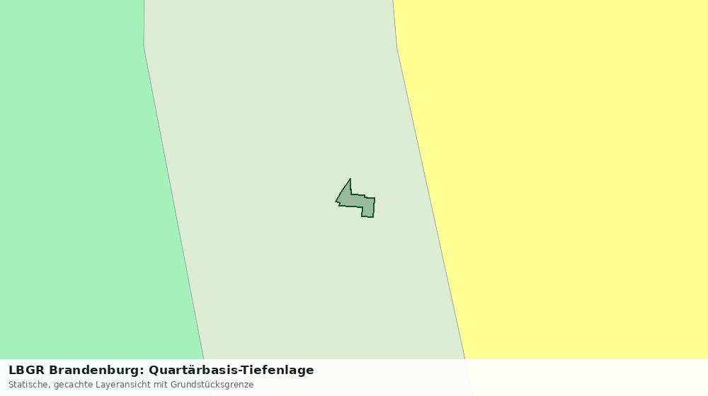 Statische Kartenansicht: LBGR Brandenburg: Quartärbasis-Tiefenlage