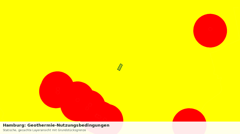 Statische Kartenansicht: Hamburg: Geothermie-Nutzungsbedingungen
