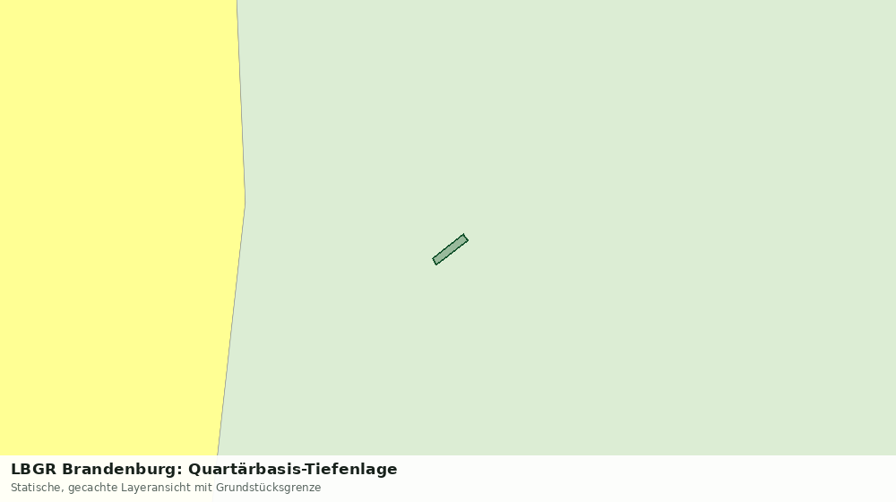 Statische Kartenansicht: LBGR Brandenburg: Quartärbasis-Tiefenlage