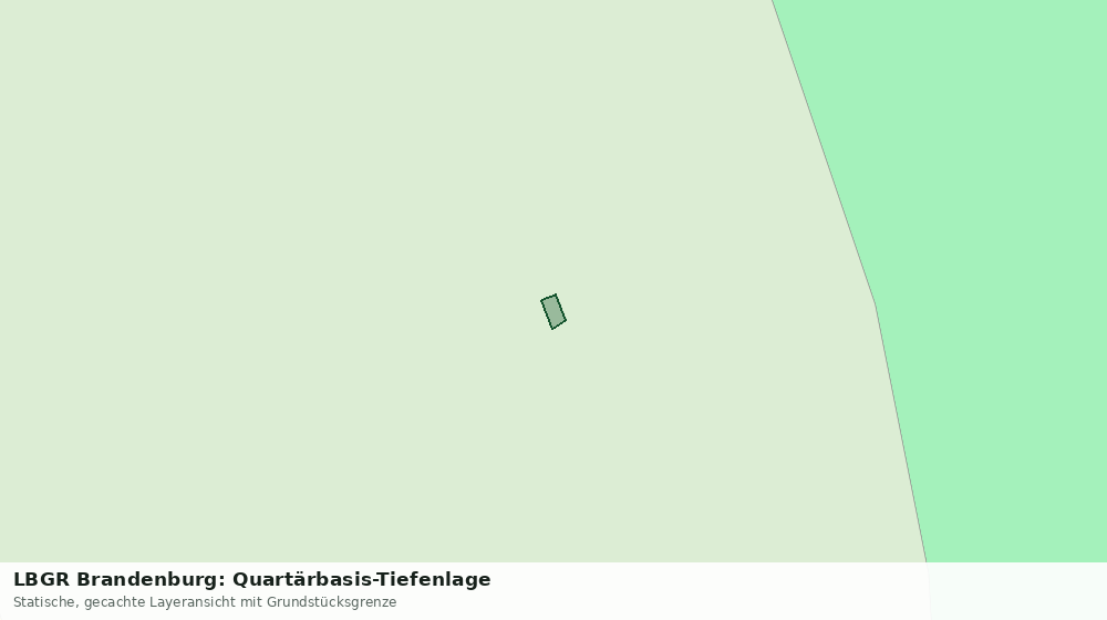 Statische Kartenansicht: LBGR Brandenburg: Quartärbasis-Tiefenlage