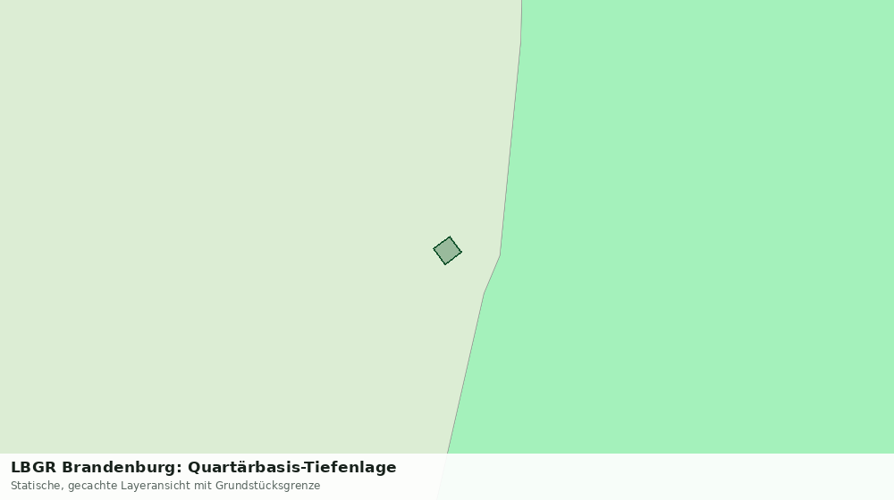 Statische Kartenansicht: LBGR Brandenburg: Quartärbasis-Tiefenlage