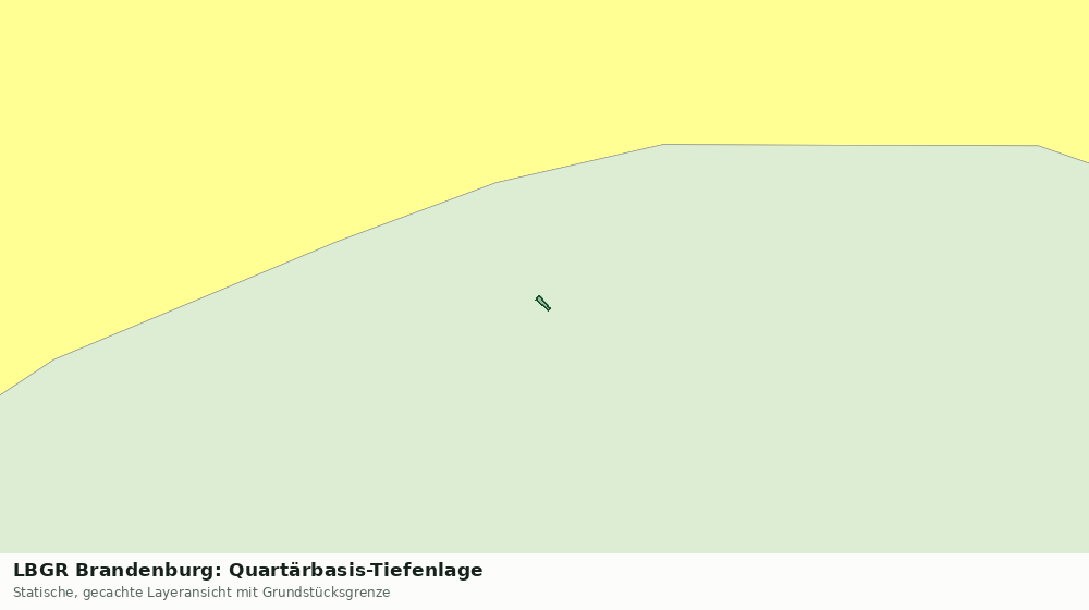 Statische Kartenansicht: LBGR Brandenburg: Quartärbasis-Tiefenlage