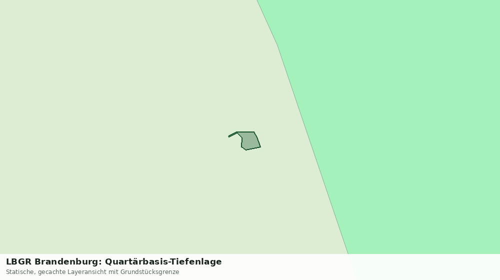 Statische Kartenansicht: LBGR Brandenburg: Quartärbasis-Tiefenlage