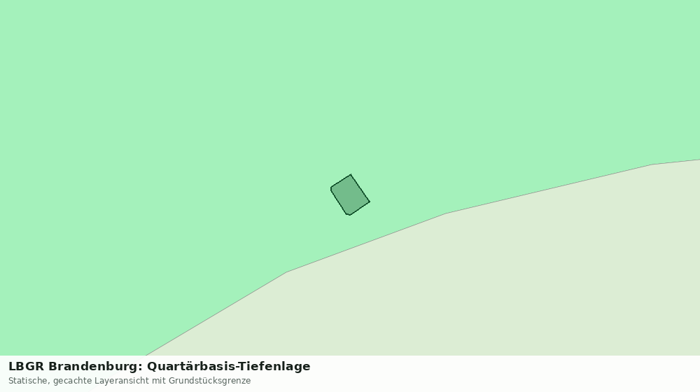 Statische Kartenansicht: LBGR Brandenburg: Quartärbasis-Tiefenlage