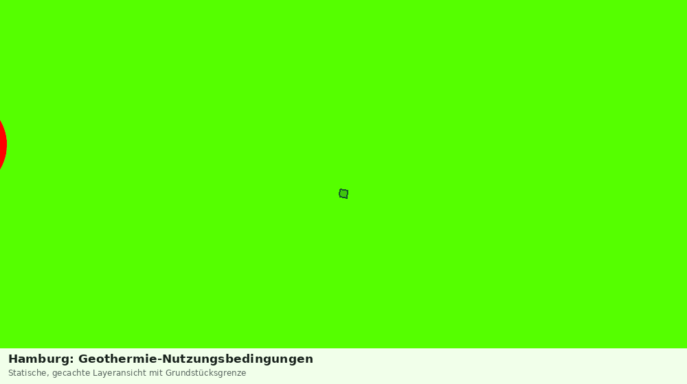 Statische Kartenansicht: Hamburg: Geothermie-Nutzungsbedingungen