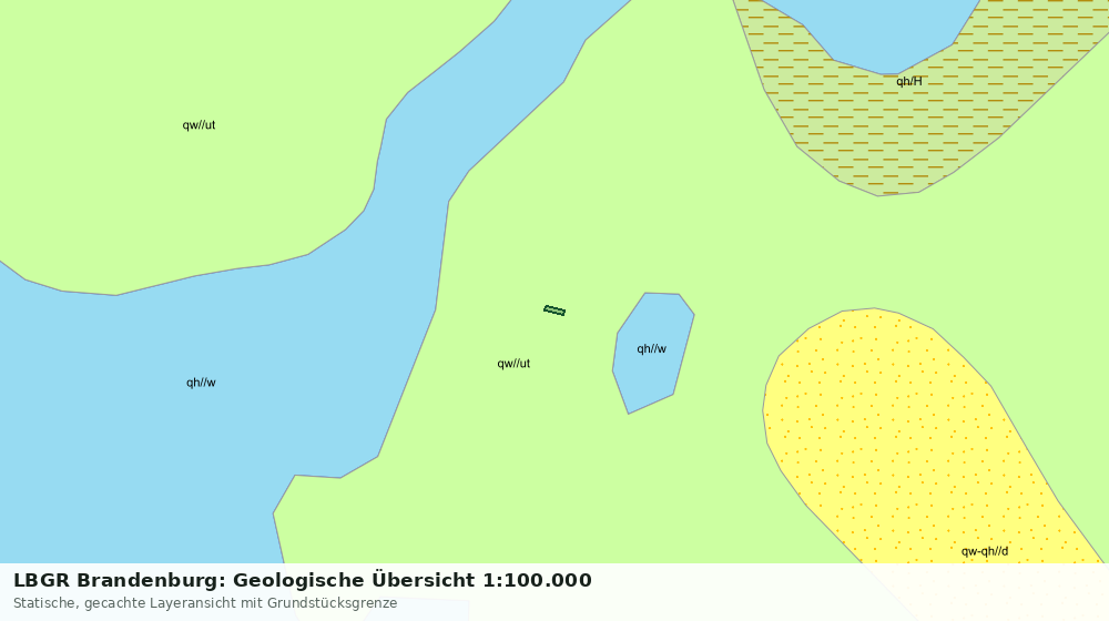 Statische Kartenansicht: LBGR Brandenburg: Geologische Übersicht 1:100.000