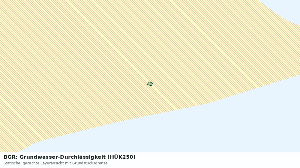 Statische Kartenansicht: BGR: Grundwasser-Durchlässigkeit (HÜK250)