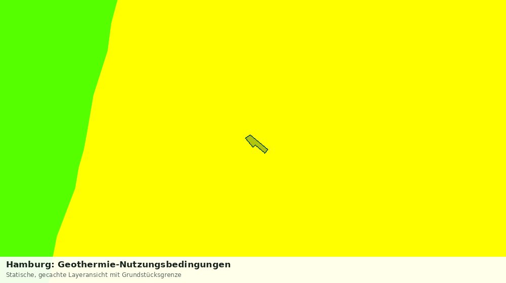 Statische Kartenansicht: Hamburg: Geothermie-Nutzungsbedingungen
