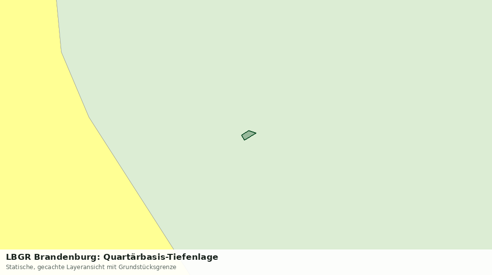 Statische Kartenansicht: LBGR Brandenburg: Quartärbasis-Tiefenlage