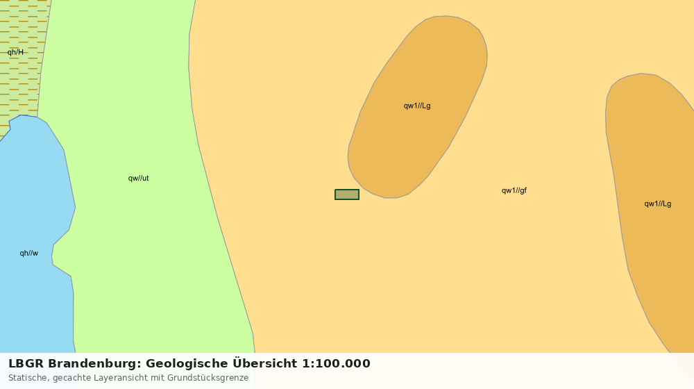Statische Kartenansicht: LBGR Brandenburg: Geologische Übersicht 1:100.000