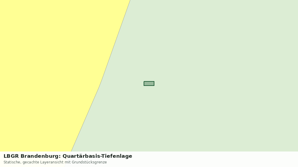 Statische Kartenansicht: LBGR Brandenburg: Quartärbasis-Tiefenlage