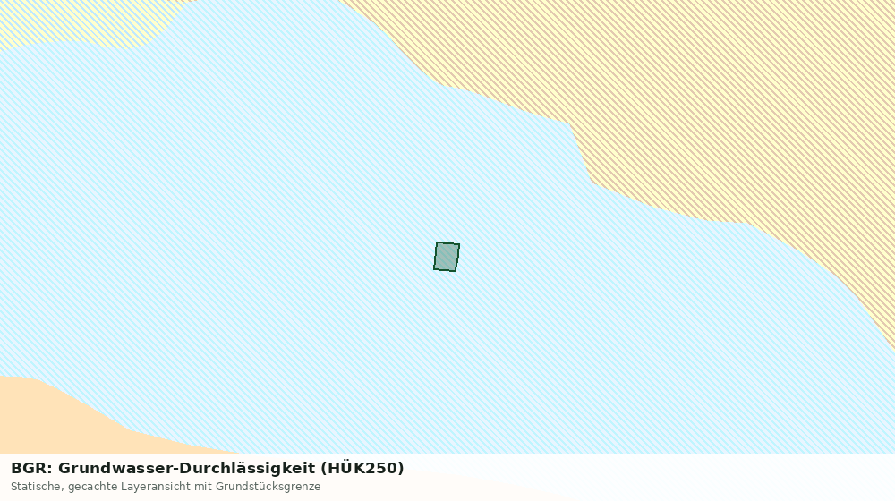 Statische Kartenansicht: BGR: Grundwasser-Durchlässigkeit (HÜK250)