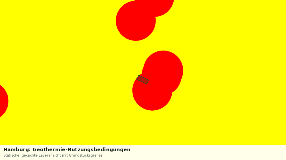 Statische Kartenansicht: Hamburg: Geothermie-Nutzungsbedingungen