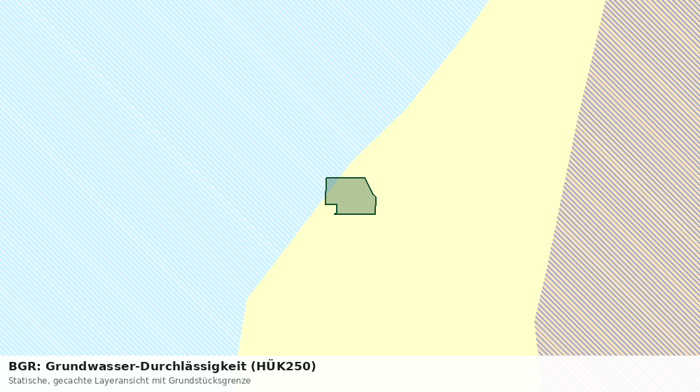 Statische Kartenansicht: BGR: Grundwasser-Durchlässigkeit (HÜK250)