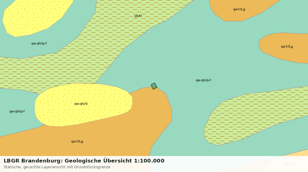 Statische Kartenansicht: LBGR Brandenburg: Geologische Übersicht 1:100.000