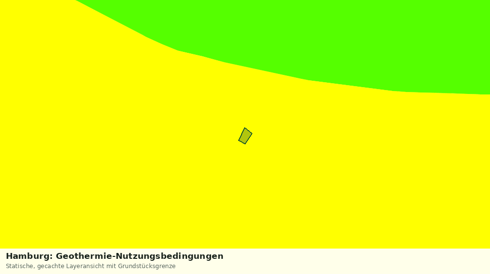 Statische Kartenansicht: Hamburg: Geothermie-Nutzungsbedingungen