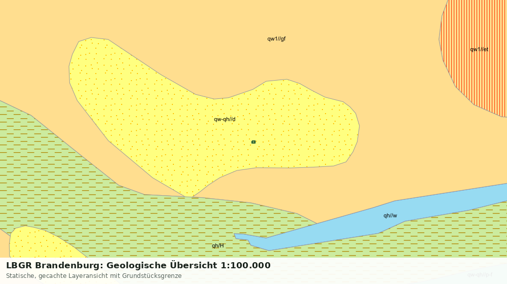Statische Kartenansicht: LBGR Brandenburg: Geologische Übersicht 1:100.000