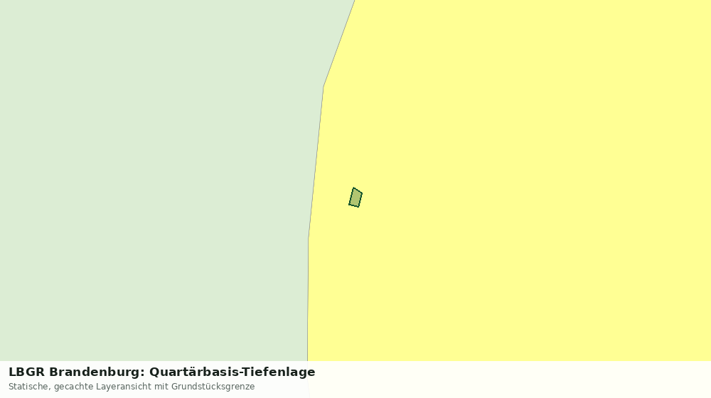 Statische Kartenansicht: LBGR Brandenburg: Quartärbasis-Tiefenlage
