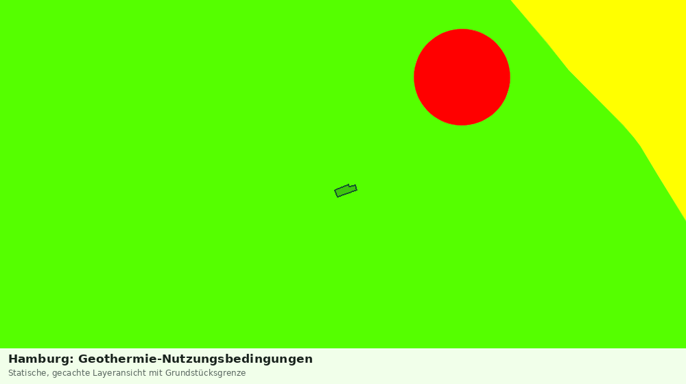 Statische Kartenansicht: Hamburg: Geothermie-Nutzungsbedingungen