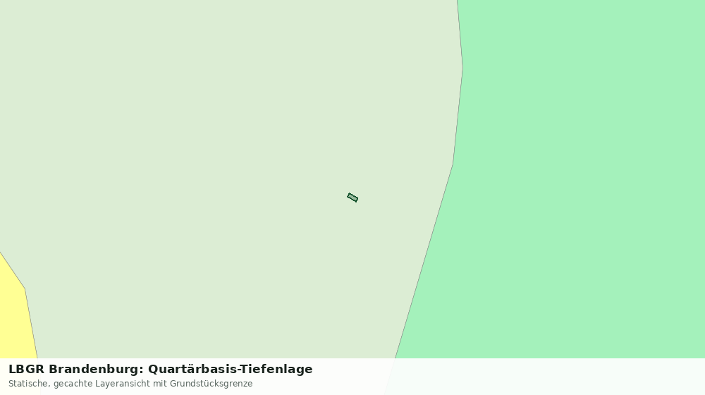 Statische Kartenansicht: LBGR Brandenburg: Quartärbasis-Tiefenlage