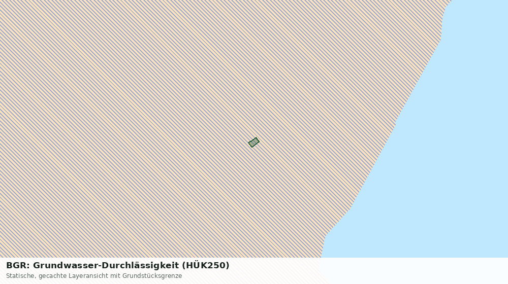 Statische Kartenansicht: BGR: Grundwasser-Durchlässigkeit (HÜK250)