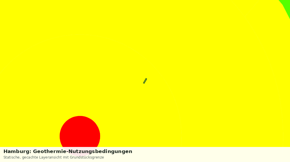 Statische Kartenansicht: Hamburg: Geothermie-Nutzungsbedingungen