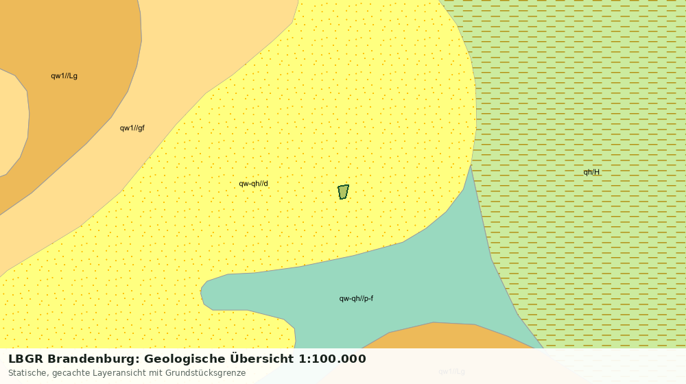 Statische Kartenansicht: LBGR Brandenburg: Geologische Übersicht 1:100.000