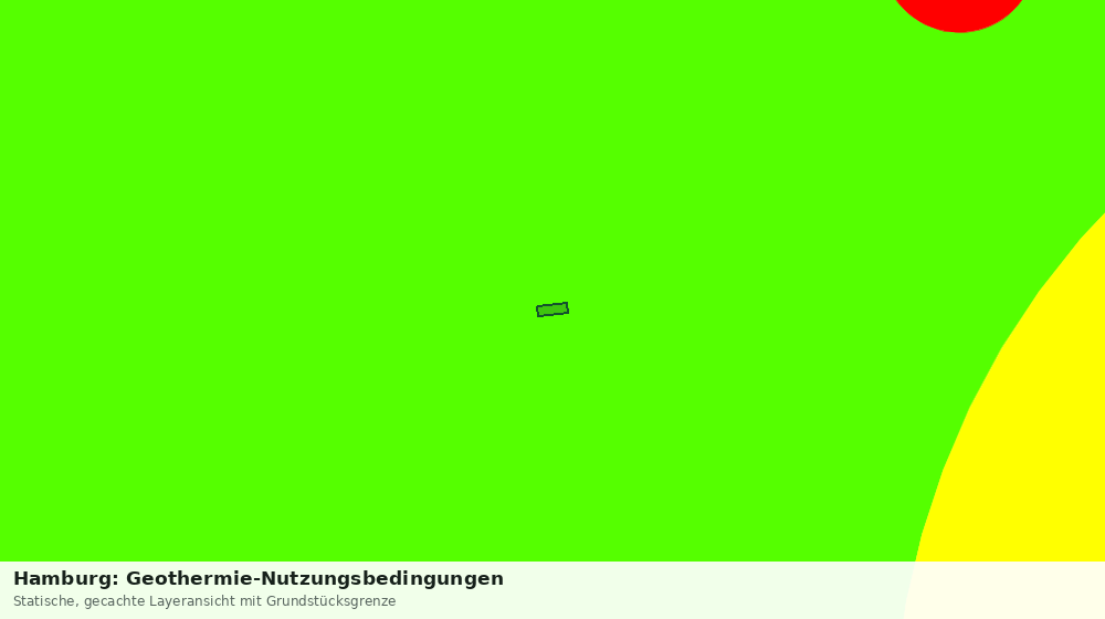 Statische Kartenansicht: Hamburg: Geothermie-Nutzungsbedingungen