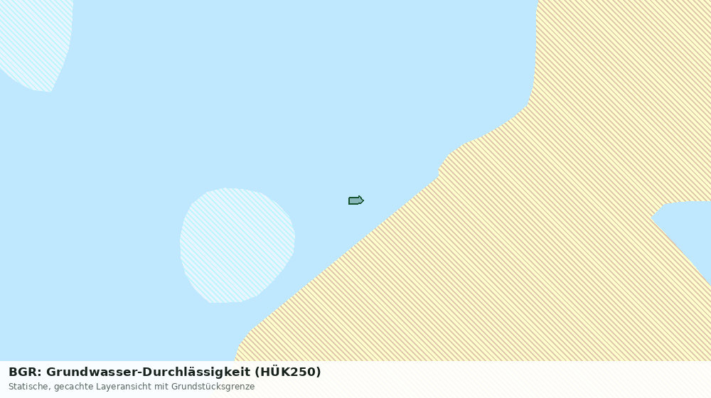 Statische Kartenansicht: BGR: Grundwasser-Durchlässigkeit (HÜK250)