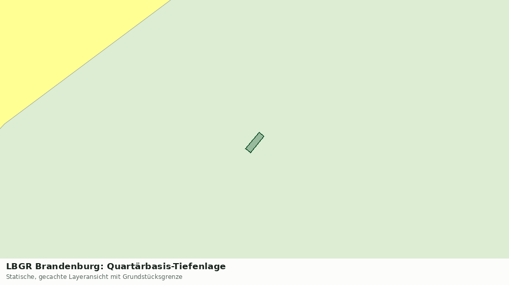 Statische Kartenansicht: LBGR Brandenburg: Quartärbasis-Tiefenlage
