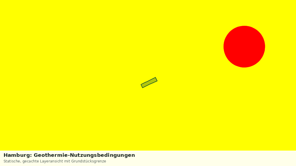 Statische Kartenansicht: Hamburg: Geothermie-Nutzungsbedingungen