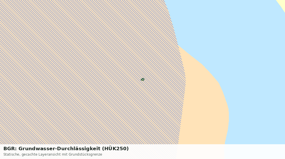 Statische Kartenansicht: BGR: Grundwasser-Durchlässigkeit (HÜK250)