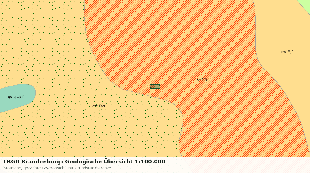 Statische Kartenansicht: LBGR Brandenburg: Geologische Übersicht 1:100.000