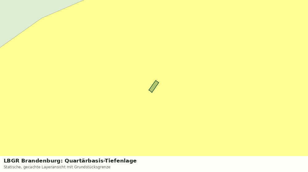 Statische Kartenansicht: LBGR Brandenburg: Quartärbasis-Tiefenlage