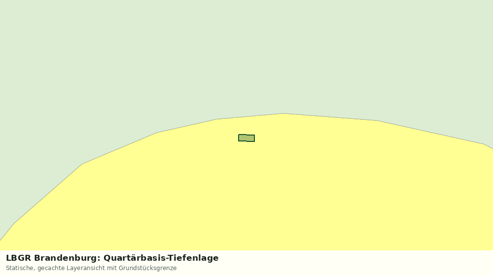 Statische Kartenansicht: LBGR Brandenburg: Quartärbasis-Tiefenlage