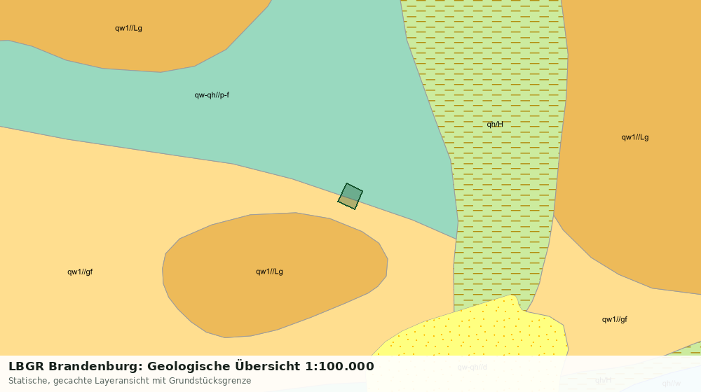 Statische Kartenansicht: LBGR Brandenburg: Geologische Übersicht 1:100.000