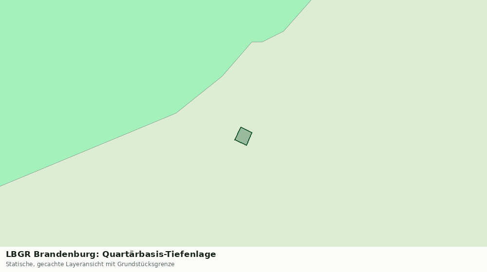 Statische Kartenansicht: LBGR Brandenburg: Quartärbasis-Tiefenlage