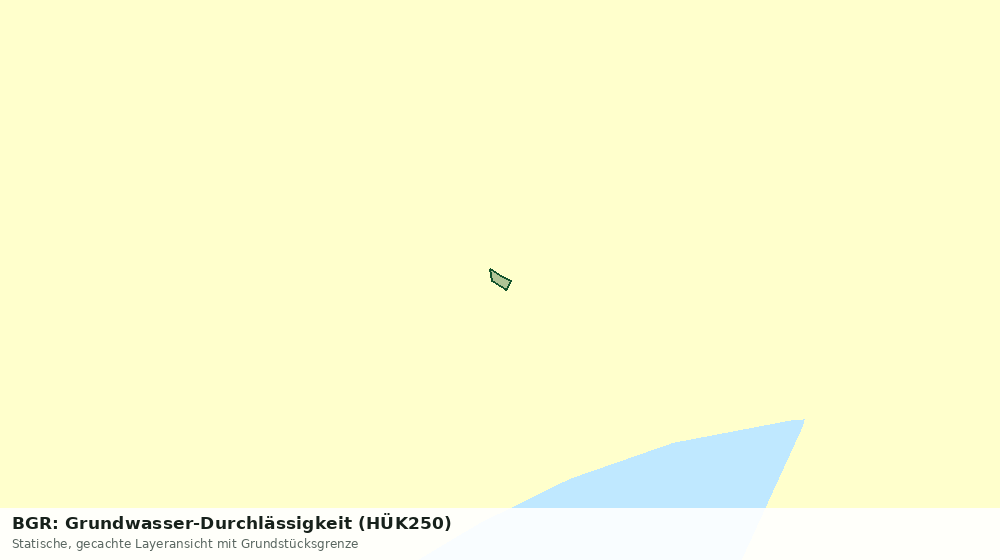 Statische Kartenansicht: BGR: Grundwasser-Durchlässigkeit (HÜK250)