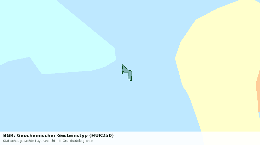 Statische Kartenansicht: BGR: Geochemischer Gesteinstyp (HÜK250)