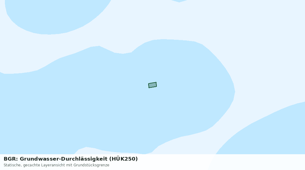 Statische Kartenansicht: BGR: Grundwasser-Durchlässigkeit (HÜK250)