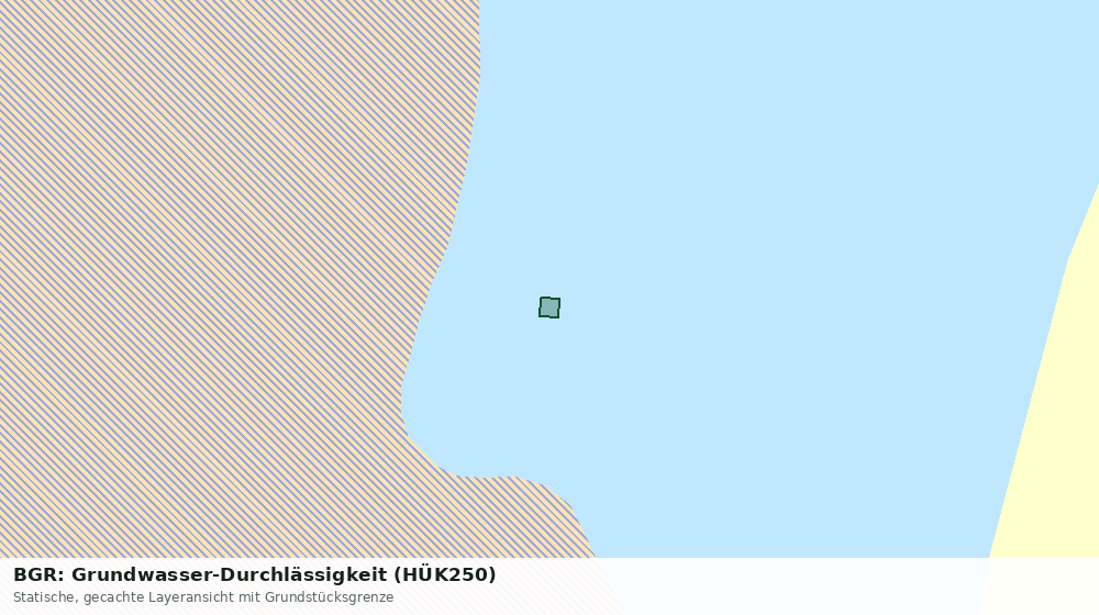 Statische Kartenansicht: BGR: Grundwasser-Durchlässigkeit (HÜK250)